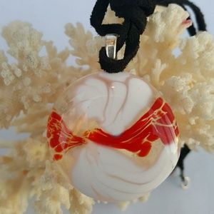 "I want Candy" Fused Glass Necklace